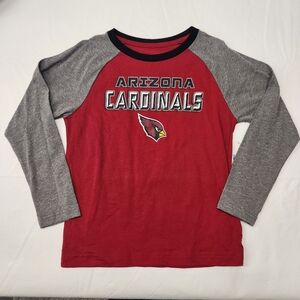 NFL Arizona cardinals long sleeve red and grey shirt